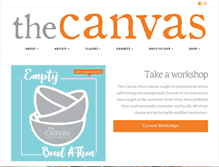 Tablet Screenshot of canvasarts.org